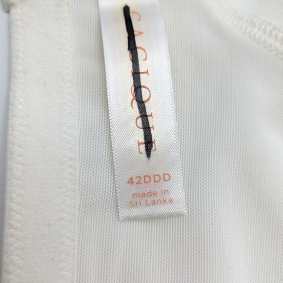 Cacique Lane Bryant Women Bra T Shirt Cotton Blend Plus Size 42DDD White - Picture 7 of 9